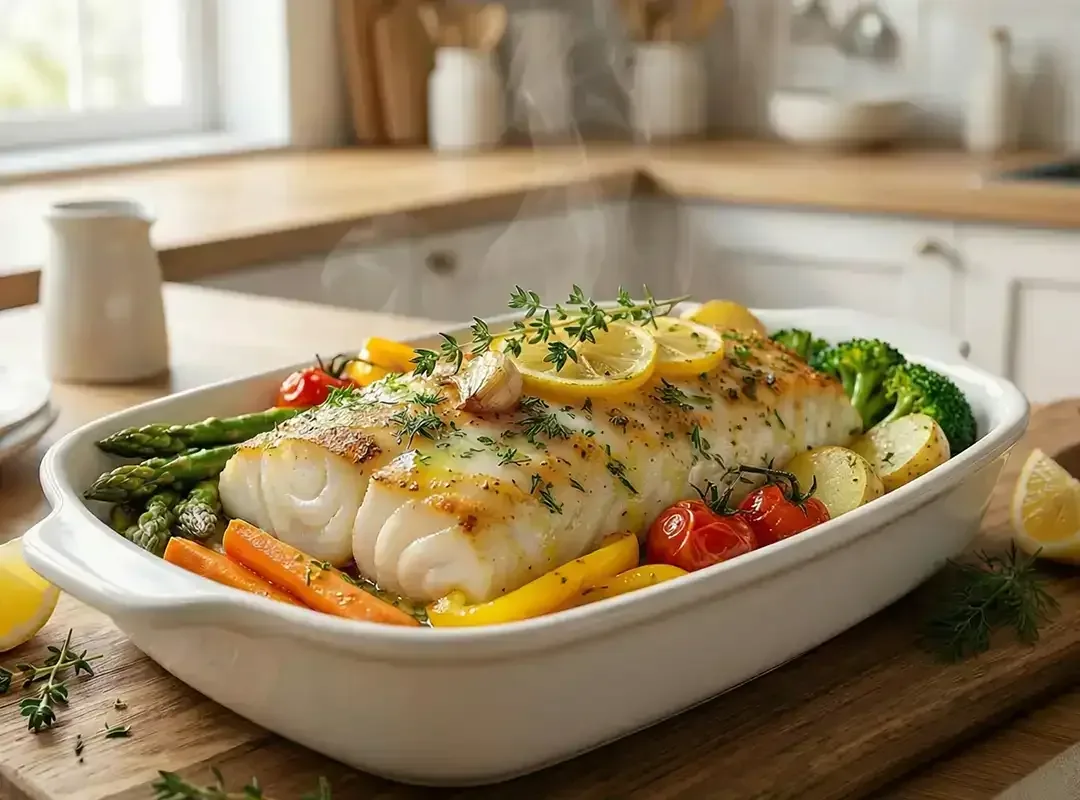 Torskeloin i ovn — fast hvit kjerne, restaurantkvalitet, ferskfrossen råvare fra Fiskeruta